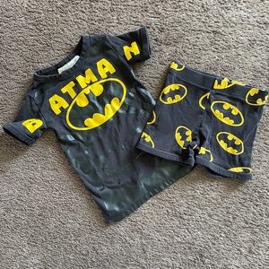 H&M Black and Yellow Batman Graphic Toddler Set